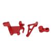 RC Servo Bracket Arm Set Professional Replacement Steering Gear Bracket Arm Set for LOSI Promoto MX 1 4 Electric