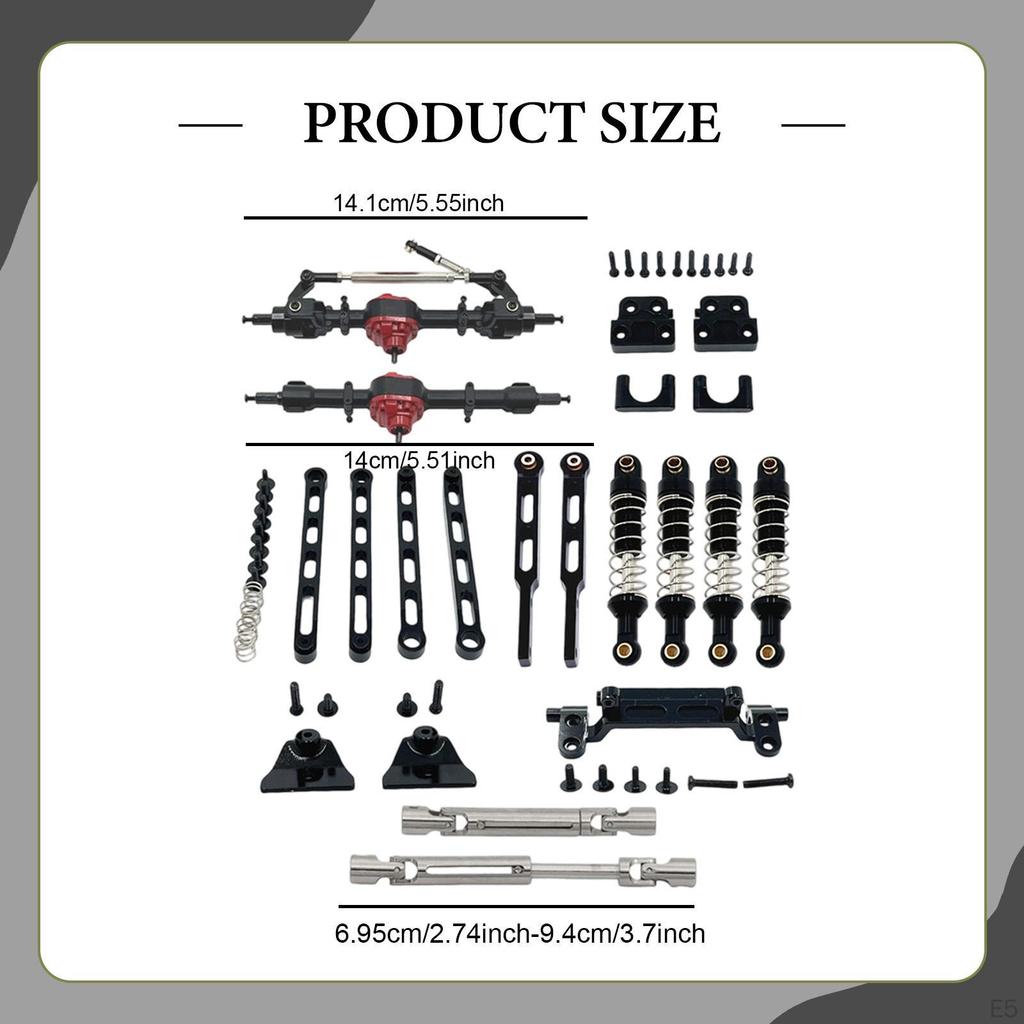 1/12 RC Car Axle Rods Modification Accessories Easy Installation Shock Absorber Mounts Pull for