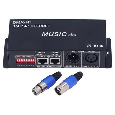 3-канальный DMX-декодер, регулируемый RGB-светодиодный декодер, контроллер для баров, отелей, Sober Bar8A