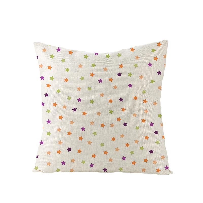 Новый Домашний Декор Хэллоуин Полиэстеровая Наволочка Домашняя Тыква Привидение Огонь Подушка Поясничная Наволочка