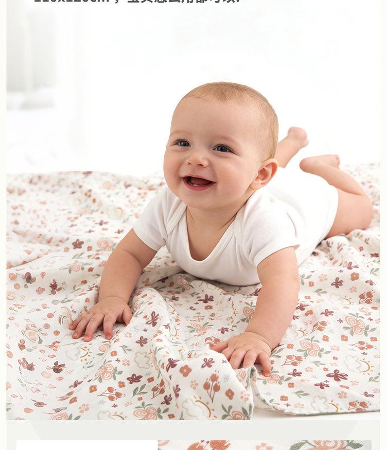 Kangobaby Двухслойное детское одеяло и пеленка из чистого хлопка