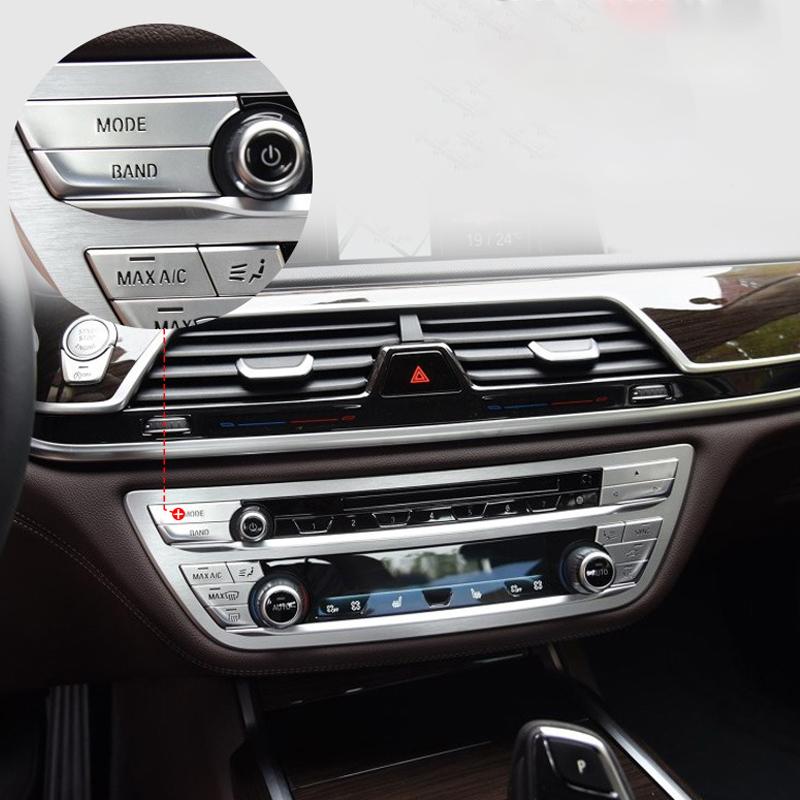 Салон автомобиля Центральное управление Кондиционер CD Панель Кнопка Замена крышки наклейки Автоаксессуары для BMW G30