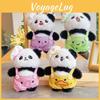 Cute Panda Cartoon Chef Plush Keychain Holder Colorful Pants Accessories Gift