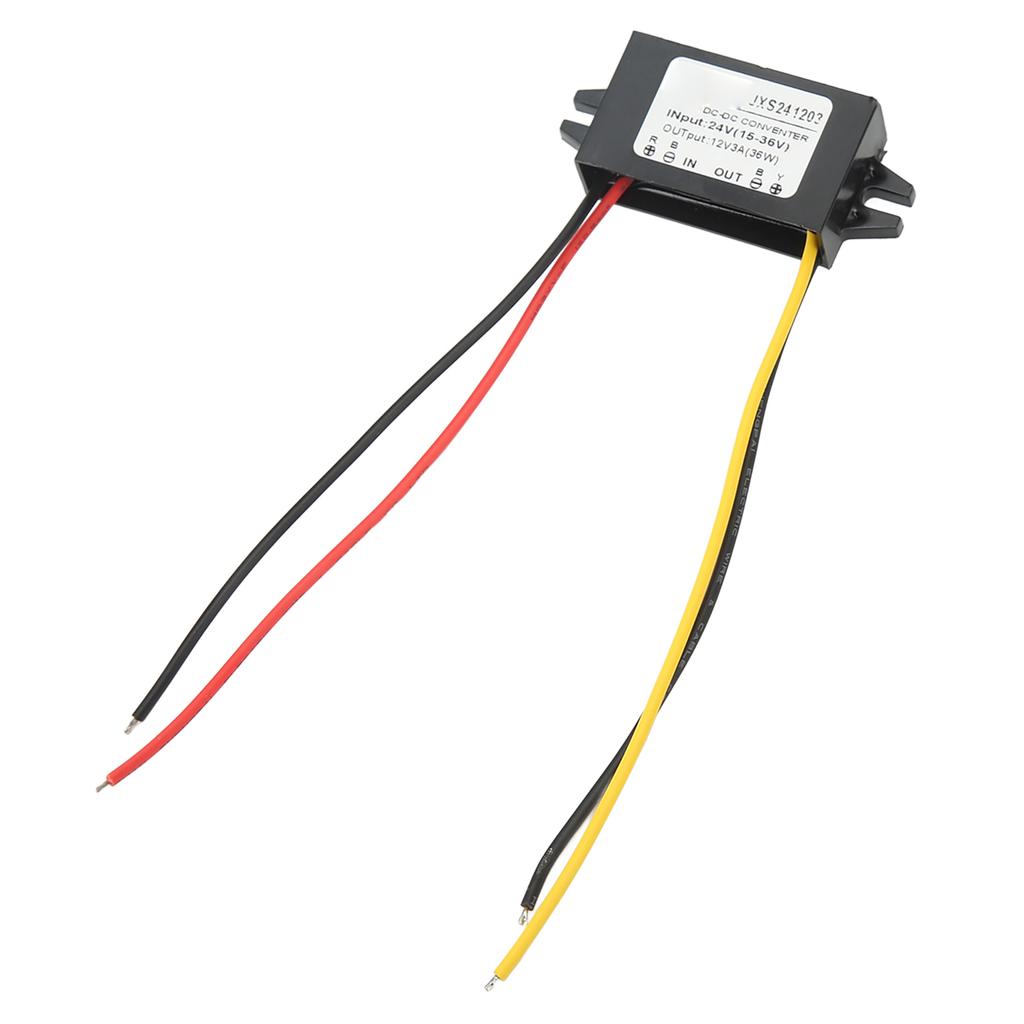 DC Понижающий модуль Ультратонкий Водонепроницаемый PP корпус Высокий коэффициент преобразования Понижающий модуль преобразователя напряжения 24В в 12В