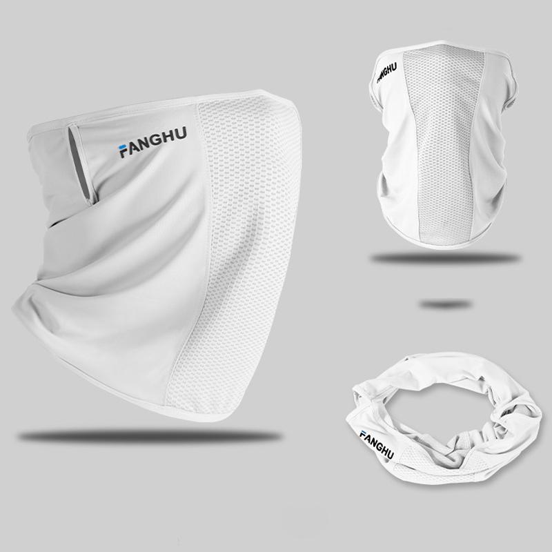 Mesh Breathable Ear Loop Mask Elastic Sunscreen Anti-Uv Face Covering Thin Breathable Sports Neck Gaiter For Women Men