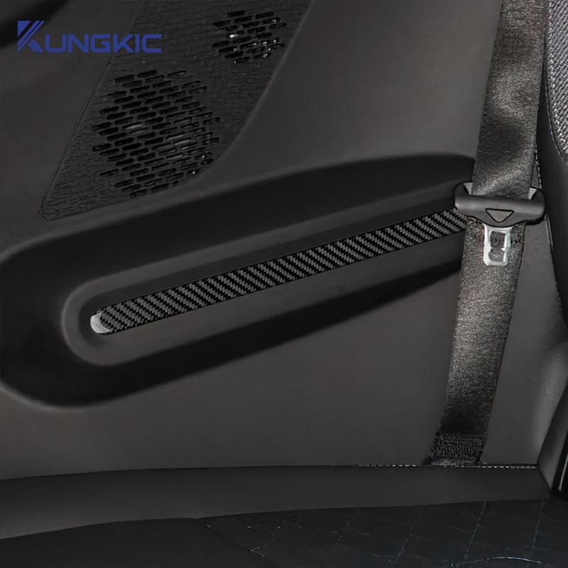 Real Soft Carbon Fiber for Mini S F66 F67 2024 2025 Car Door Decorative Strips Interior Sticker Panel LHD RHD