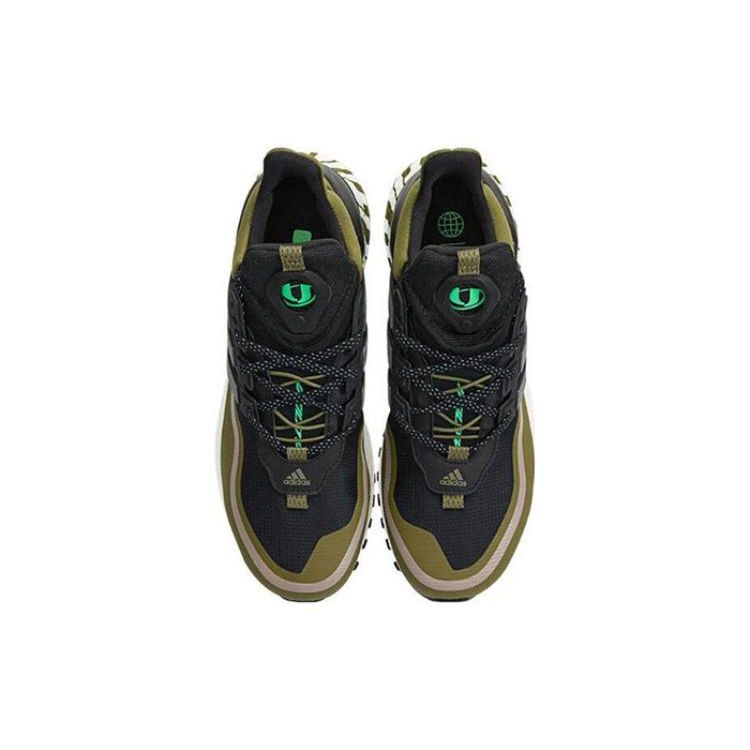 Adidas Ultraboost Comfortable Fabric Leather Non-Slip Wear-Resistant Breathable Low-Top Casual Running Shoes Unisex Sneakers Green Brown ID4167