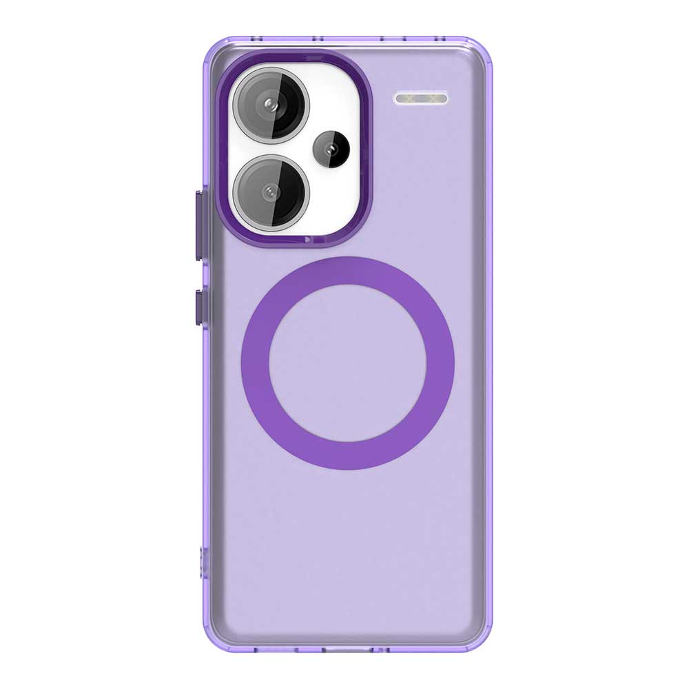 Чехол для Redmi Note 13 Pro Plus 5G, магнитный, для беспроводной зарядки, Funda Redmi Note 13 Pro+ Plus, Coque, матовый, полупрозрачный, задняя крышка из ПК