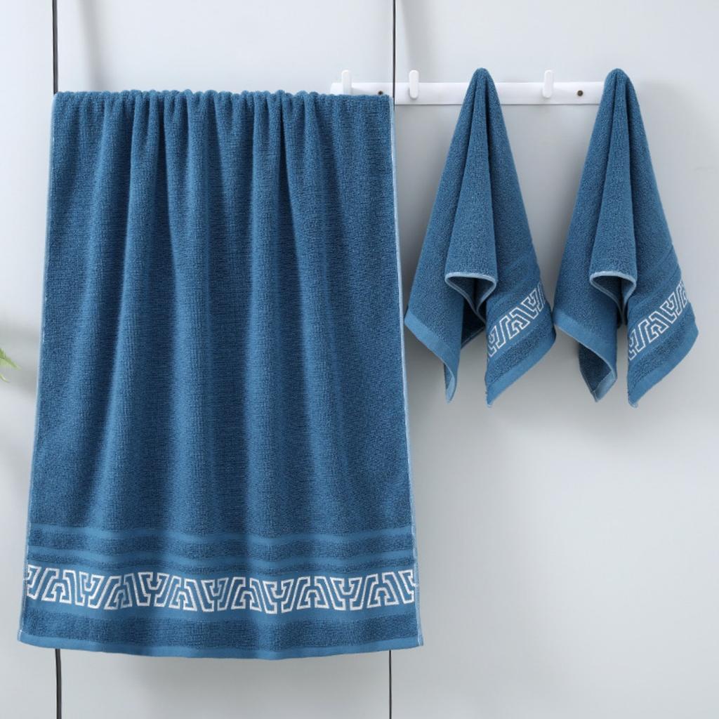 Новое банное полотенце из чистого хлопка, 32 нити, ретро этнический стиль, большое, толстое, быстросохнущее, впитывающее, хлопковое бытовое полотенце для мужчин и женщин