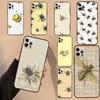 Чехол для телефона с медом и пчелами для iPhone 17 Air 16 14 13 11 15 Pro Max mini 15 16 Plus 16e Защитная крышка