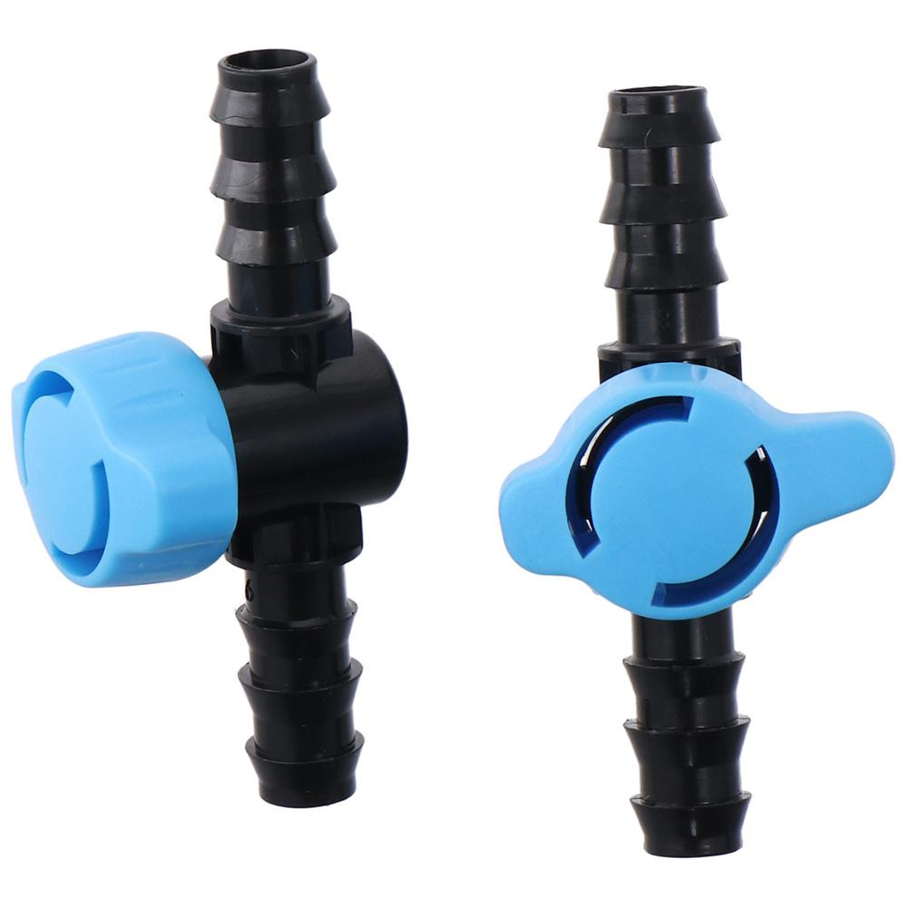 5pcs Black & Blue in-Line Ball Valve 16mm Water Valve Aquariums Barbed Ball Valve  Water,Oil,Gas