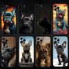 Чехол для телефона с французским бульдогом Frenchies Для iPhone 16,15,14,13,12,11 Plus,Pro Max, Мягкий силиконовый черный чехол