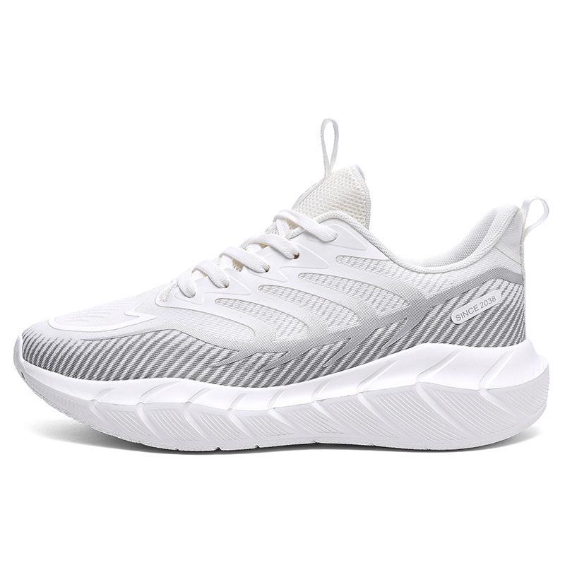 Мужские дышащие кроссовки Flyknit больших размеров - 5 цветов, амортизация, модная повседневная спортивная обувь
