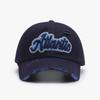 Baseball cap women's soft top outdoor European and American letter embroidery men's hat fashion soft top washed big head circumference cap