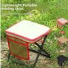 Sturdy Fishing Stool Wear-resistant Folding Handbag Stool Compact Camping Folding Stool  Fishing