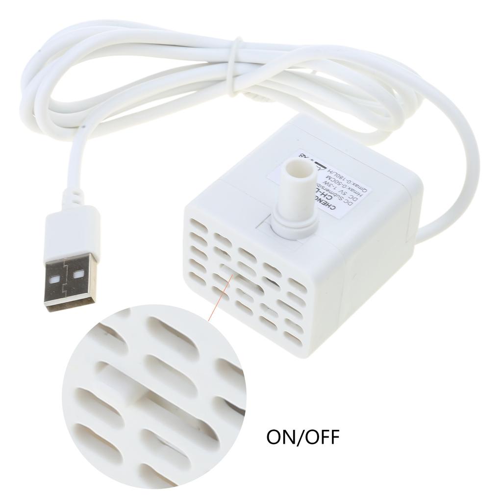 Replacement Pump for Pet Drinking Fountains Dog and for Cat Water Dispensers 1.5W Detachable Water Pump USB Cable DC5V 1