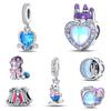 925 Silver Fairy Tale Town Series Fantasy Castle Unicorn DIY Style Jewelry Pendant Beaded Bracelet