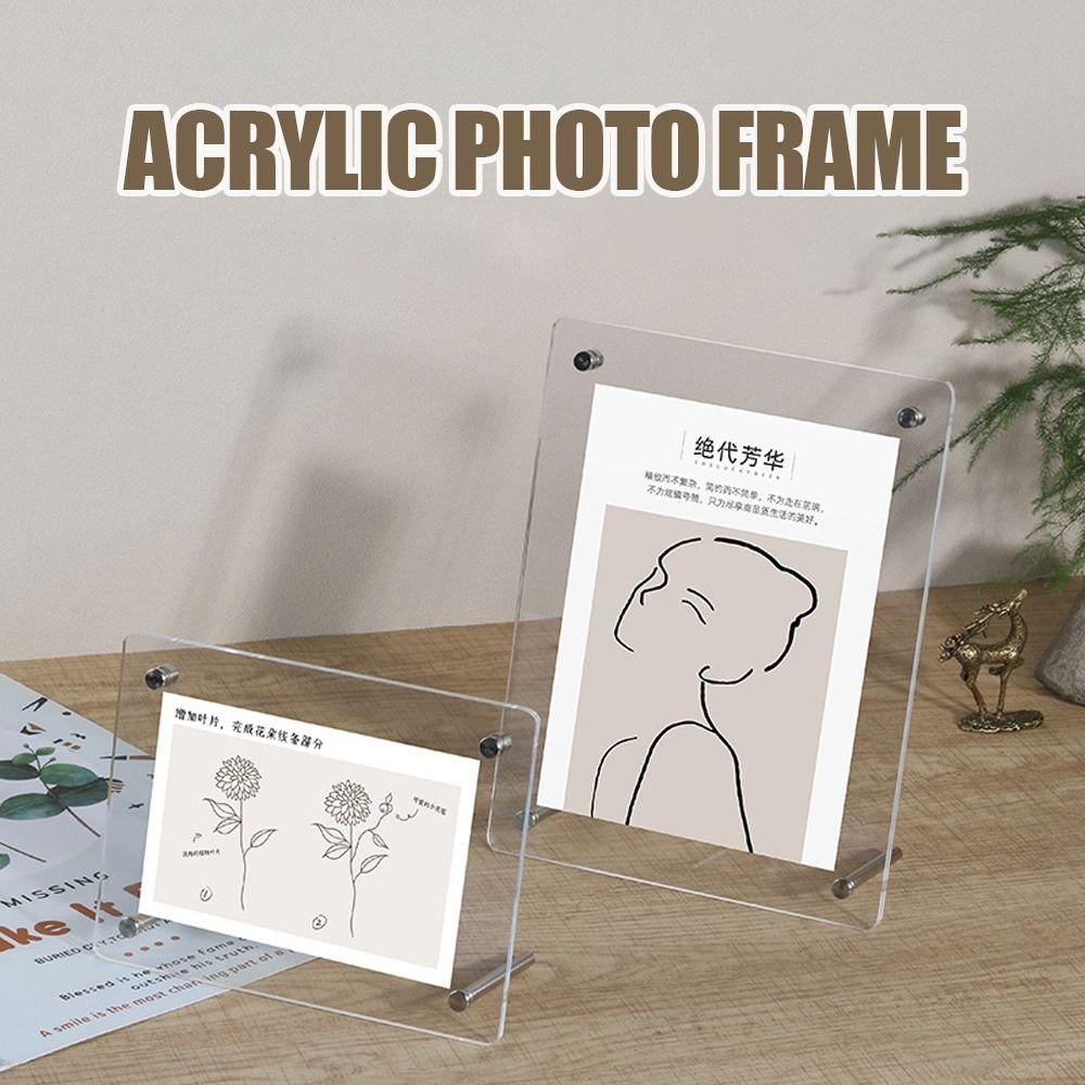Акриловая фоторамка с подставкой для карточек, горячая фоторамка для дома