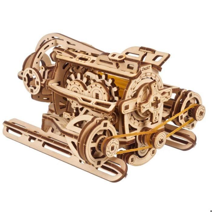 Maquette en bois : mini steampunk submarine