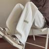 Men's American Retro Japanese-Style Oversized White Wide-Leg Pants