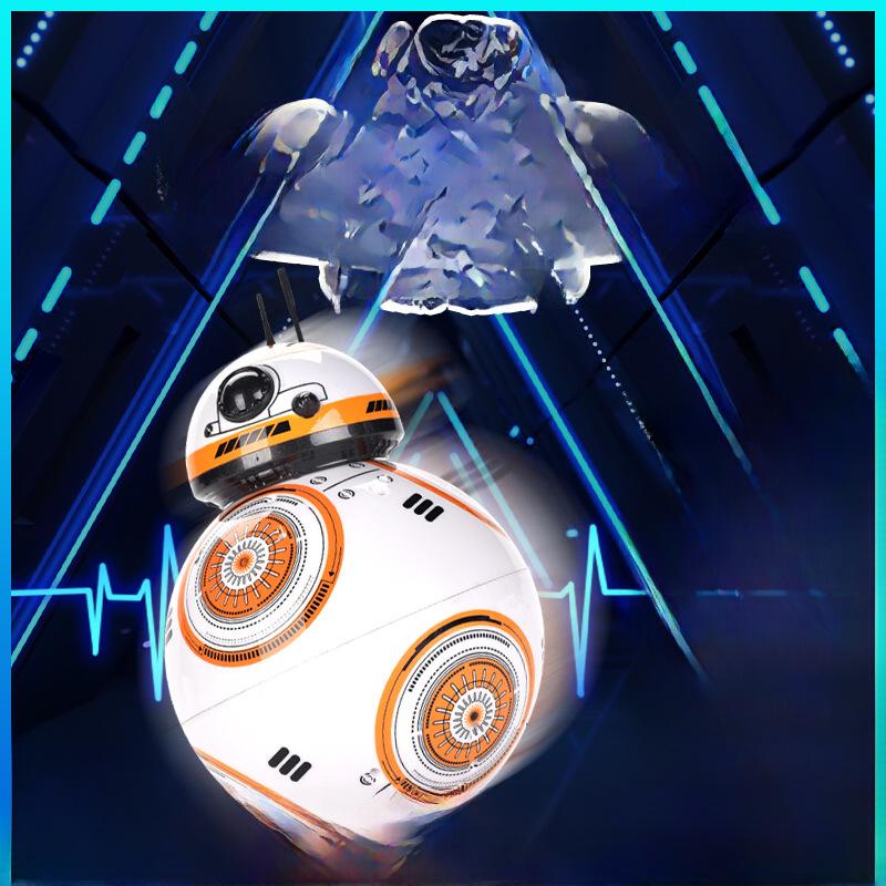 Planet Wars BB8 Intelligent Remote Control Robot Toy with Rotating Light & Music