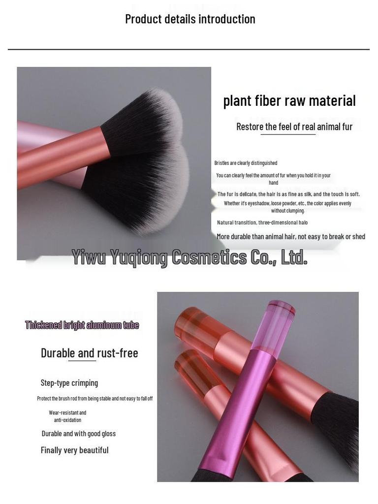 Набор из 10 мини-кистей для макияжа с кристальной ручкой: Портативные дорожные инструменты для контуринга, теней для век и пудры.