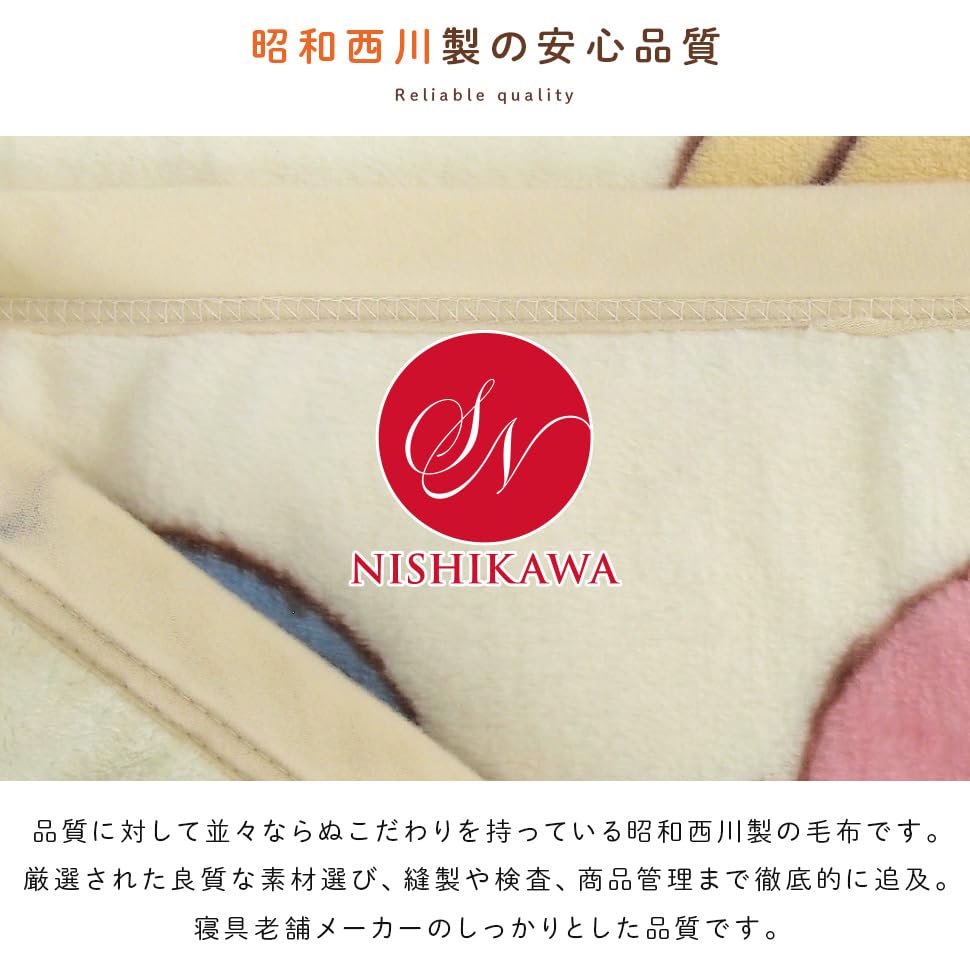 Revere Disney Winnie the Pooh Blanket Single Blanket Newmeyer Blanket Warm Warm Washable Cute Showa Nishikawa