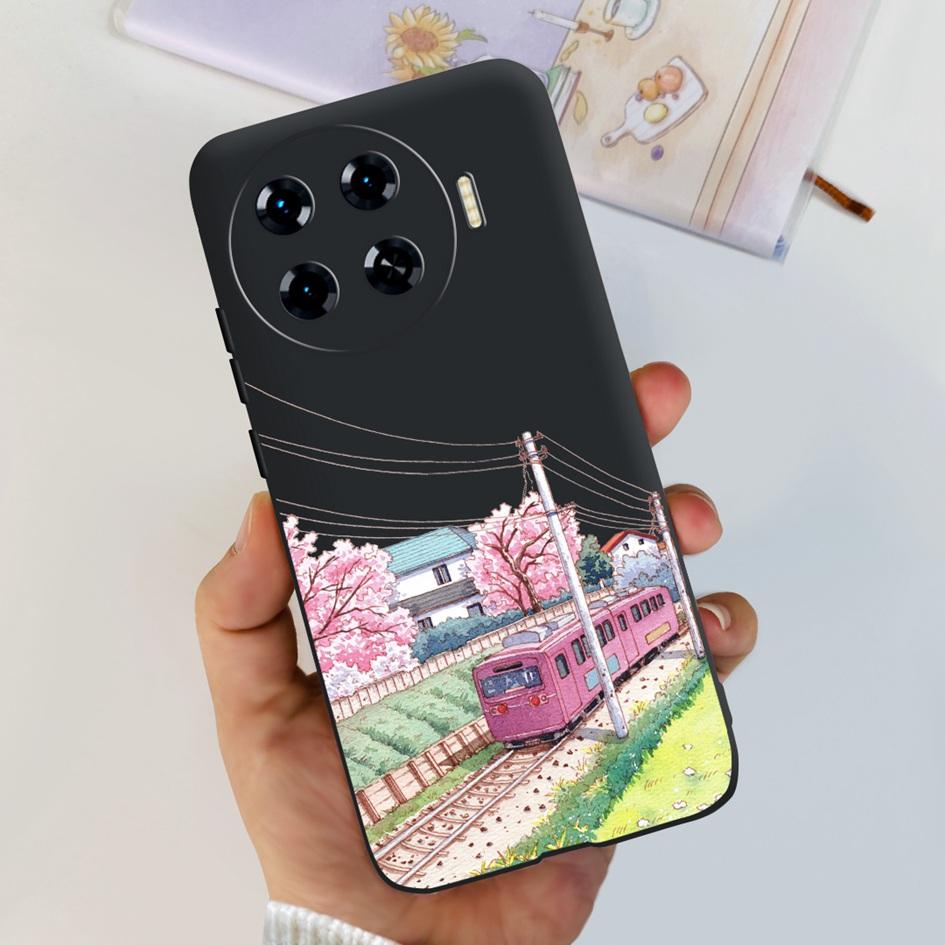 Для Tecno Spark 20 Pro+ KJ7 Чехол 2024 Милое Сердечко Мультяшный Динозавр Ударопрочный Мягкий Чехол Для Tecno Spark 20 Pro Plus Чехол Funda