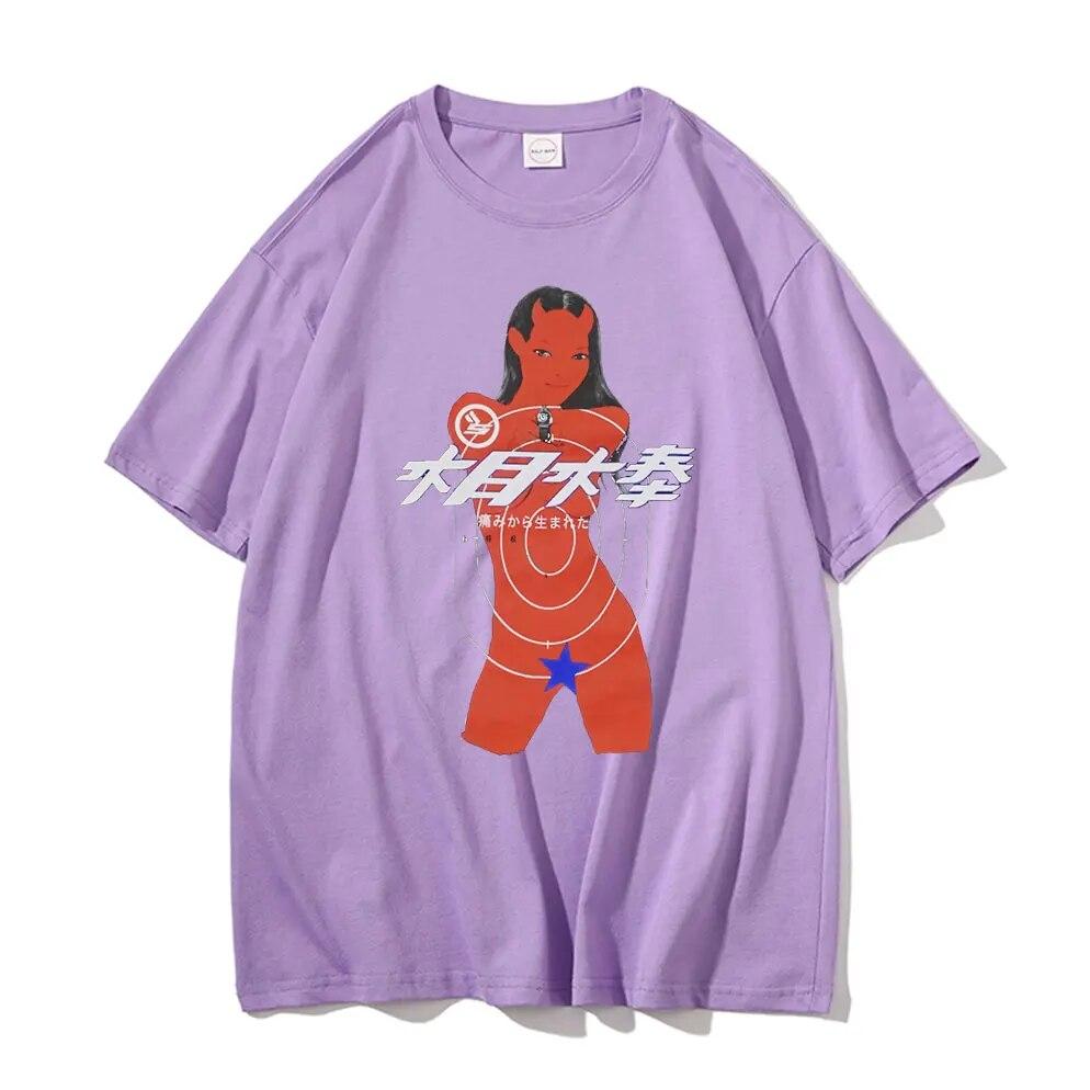 2022 New Ian Connor Sicko Born From Pain Devil Girl Tshirt Unisex Women Funny Hip Hop T-shirt Unisex Loose Tee Woman Retro T Shirts