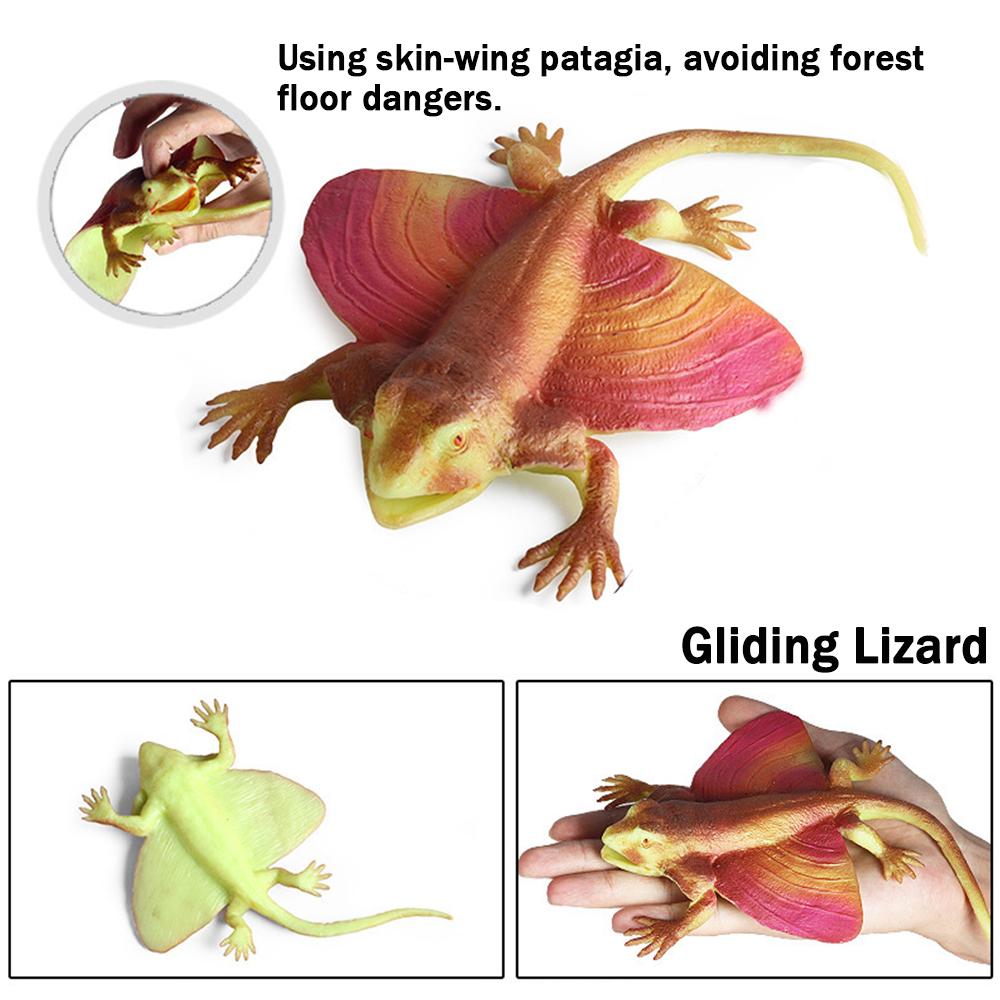 Реалистичная ящерица из ТПР, Высококачественная, Мягкая, Прочная, Моющаяся, Ультра-детализированный дизайн, Подарок на день рождения, Рождество и в школу