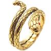 Classic Copper Alloy Zircon Ring Ladies Jewelry Wedding Promise Party Gift Snake Ring