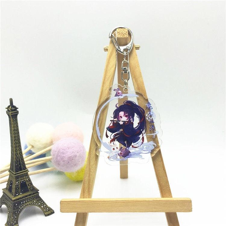 Аниме игры Вэй Усянь Лан Чжань персонаж мультфильма акриловый брелок металлическое кольцо автомобильная сумка украшение для ключей аксессуар подарок аниме подарки кулон
