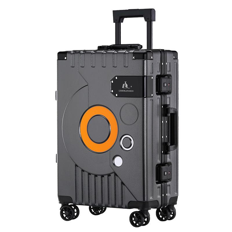 New Aluminum Frame Luggage Travel Fashion Trolley Case Universal Wheel Technology Luggage Luxury 20‘’ Carry On Cabin Suitcase