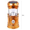 Solar Camping Lantern Collapsible LED Solar USB Rechargeable Lantern Flashlight Emergency Hanging Lights for Outdoor Camping