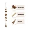 Home Decoration Tassel Celestial Ornament Wall Hanging Wood Moon Phase Garland Wood Bead