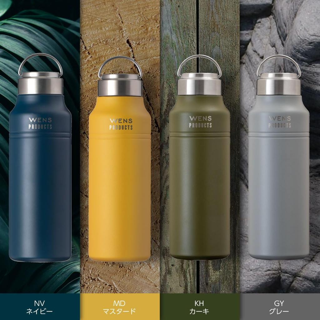 Atlas 700ml Vacuum Insulated Stainless Steel Water Bottle, ColdHot Water Insulation, Lightweight, Direct Drinking, Easy To Clean, Outdoor Use, WENS,