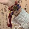 Chinese Mountain Ghost Spend Money Bracelet National Wind Tibetan Hand Woven Couplelucky Red Bracelets Bang Rope Bangles
