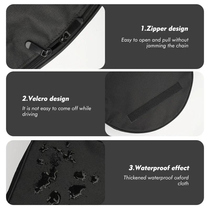 Car Sticker Tesla Car EV Charger Storage Round Oxford Rechargeable Guns Bag For Tesla Model 3 S Y X