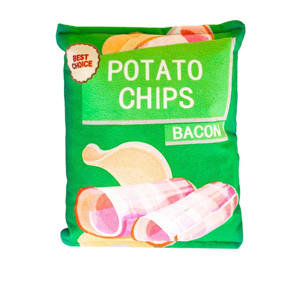 Furry Imitation Sound Paper Noise Making Potato Chip Pet Toy