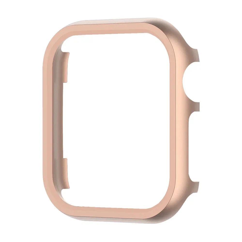 For iWatch SE Series 10 9 8 7 Cases Aluminum Gold Accessories for Apple Watch Case 46mm 42mm Metal Bumper Protective Cover Frame