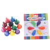 12Pcs Non-Toxic Children Safety Color Crayons Baby 3D Finger Art Supplies