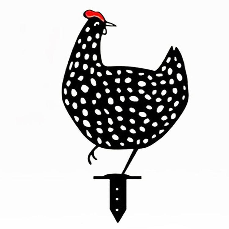 1PC Creative Garden Place Rooster Simulation Small Ornament Lawn Decoration Garden Plug
