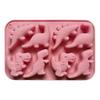 Dinosaur Silicone Mold Ice Cube Tray Flexible Fondant Chocolate Candy Mold Biscuit Cake Candle Soap Mold Easy Release Pastry DIY Tools