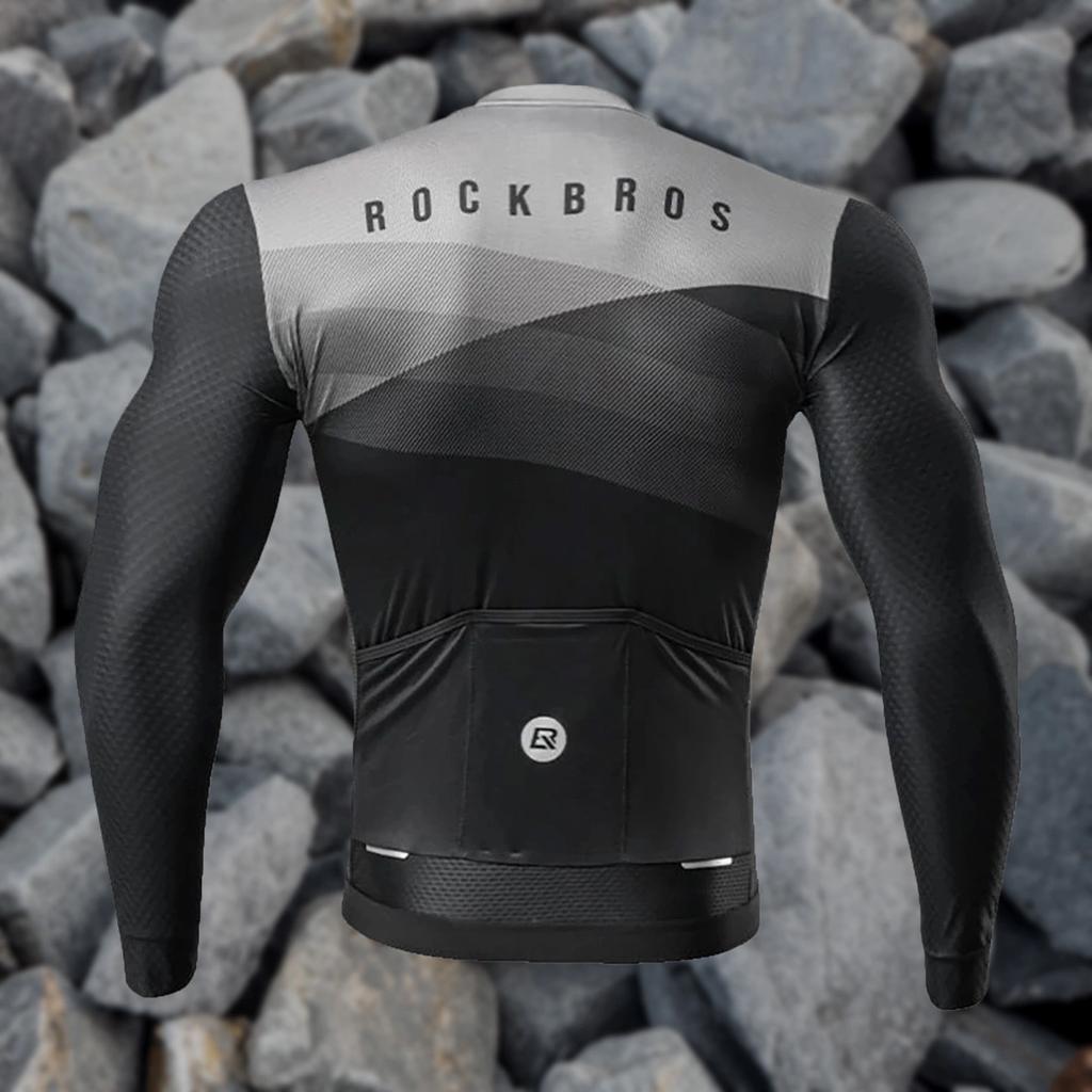 Rockbros Cycling Jersey 15120009005 Long Sleeve Spring/Summer Xxl - Black