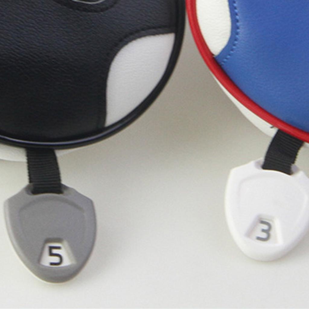 Practical Golf Club Headcover Soft Plush Lining Dustproof PU Leather Texture Suitable for Square Heel Shaft Putters