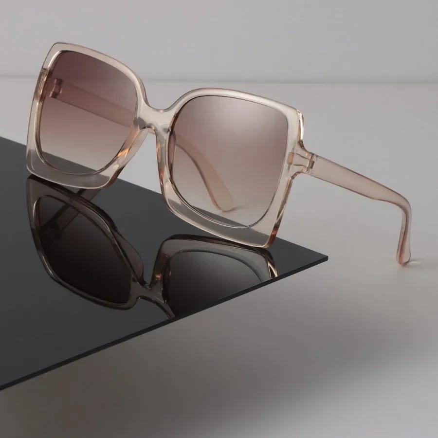 Fashion Square Sunglasses Women Men Retro Brand Designer Mirror Sun Glasses Female Male Big Frame