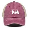 White Forest Bear Mesh Cap Adjustable Baseball Cap Hat For Woman Distressed Simple Snapback Trucker Hat Ideal Choice For Gifts