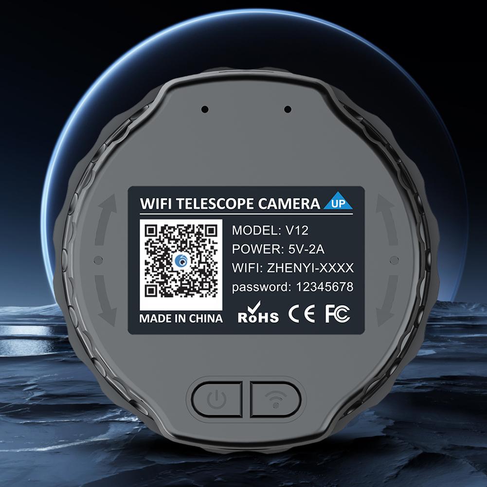 2K High-Definition WiFi Telescope Eyepiece Camera for 25mm-50mm Scopes Electronic Eyepiece Camera Portable Spotting Scope Camera