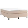 Box Spring Bed Mattress Cappuccino Brown 180x200 Cm Faux Leather