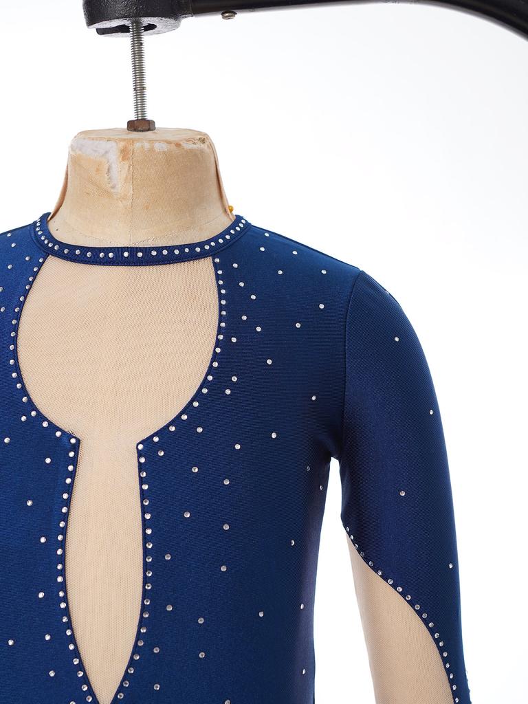 Детский танцевальный костюм, блестящий комбинезон с пайетками для выступлений на сцене